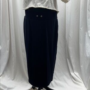 Tommy Hilfiger VTG Jersey Knit Y2K Navy Skirt Retro Active Wear Women’s M